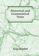 Historical and Grammatical Texts, Arno Poebel 