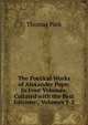 The Poetical Works of Alexander Pope: In Four Volumes. Collated with the Best Editions:, Volumes 1-2, Thomas Park 