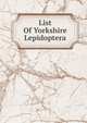List Of Yorkshire Lepidoptera, 