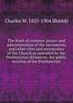 The Book of common prayer and administration of the sacraments and other rites and ceremonies of the Church as amended by the Presbyterian divines in . for public worship of the Presbyterian, Charles W. 1825-1904 Shields 