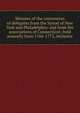 Minutes of the convention of delegates from the Synod of New York and Philadelphia: and from the associations of Connecticut; held annually from 1766-1775, inclusive, 