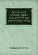Specimens of Book Types and of Printing and Bookbinding, Norwood Press 