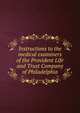 Instructions to the medical examiners of the Provident Life and Trust Company of Philadelphia, 