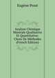 Analyse Chimique Minerale Qualitative Et Quantitative: Choix De Methodes (French Edition), Eugene Prost 