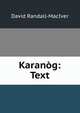 Karanog: Text, David Randall-MacIver 