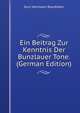 Ein Beitrag Zur Kenntnis Der Bunzlauer Tone. (German Edition), Kurt Hermann Randhahn 