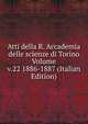 Atti della R. Accademia delle scienze di Torino Volume v.22 1886-1887 (Italian Edition), 