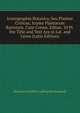 Iconographia Botanica, Seu Plantae Criticae, Icones Plantarum Rariorum, Cum Comm. Editae. 10 Pt. the Title and Text Are in Lat. and Germ (Latin Edition), Heinrich Gottlieb Ludwig Reichenbach 