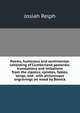 Poems, humorous and sentimental: consisting of Cumberland pastorals: translations and imitations from the classics; epistles, fables, songs, and . with picturesque engravings on wood by Bewick, Josiah Relph 