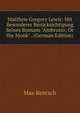 Matthew Gregory Lewis: Mit Besonderer Ber?cksichtigung Seines Romans "Ambrosio; Or the Monk" . (German Edition), Max Rentsch 