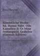 Sammtliche Werke: Bd. Hanne Nute. Olle Kamellen Ii: Ut Mine Festungstid. Gedichte (German Edition), Fritz Reuter 