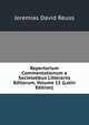 Repertorium Commentationum a Societatibus Litterariis Editorum, Volume 15 (Latin Edition), Jeremias David Reuss 