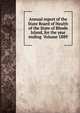 Annual report of the State Board of Health of the State of Rhode Island, for the year ending Volume 1889, 