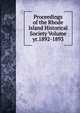 Proceedings of the Rhode Island Historical Society Volume yr.1892-1893, 