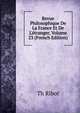 Revue Philosophique De La France Et De L'?tranger, Volume 23 (French Edition), Th?odule Armand Ribot 