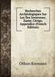 Recherches Archeologiques Sur Les Iles Ioniennes: Zante. Cerigo. Appendice (French Edition), Othon Riemann 