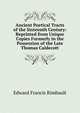 Ancient Poetical Tracts of the Sixteenth Century: Reprinted from Unique Copies Formerly in the Possession of the Late Thomas Caldecott, Edward Francis Rimbault 