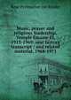 Music, prayer and religious leadership, Temple Emanu-El, 1913-1969: oral history transcript / and related material, 1968-1971, Rose Perlmutter. ive Rinder 