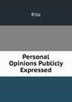 Personal Opinions Publicly Expressed, Rita 
