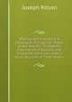 Bibliographia Poetica: A Catalogue of Engleish Poets, of the Twelfth, Thirteenth, Fourteenth, Fifteenth, and Sixteenth, Centurys, with a Short Account of Their Works ., Ritson, Joseph 