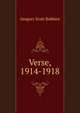 Verse, 1914-1918, Gregory Scott Robbins 