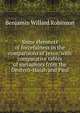 Some elements of forcefulness in the comparisons of Jesus: with comparative tables of metaphors from the Deutero-Isaiah and Paul, Benjamin Willard Robinson 