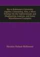 Key to Robinson's University Algebra: Containing, Also, a Short Treatise On the Indeterminate and Diophantine Analysis. and Some Miscellaneous Examples, Horatio Nelson Robinson 