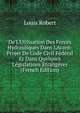 De L'Utilisation Des Forces Hydrauliques Dans L'Avant-Projet De Code Civil F?d?ral Et Dans Quelques L?gislations ?trang?res (French Edition), Louis Robert 
