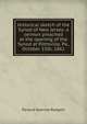 Historical sketch of the Synod of New Jersey: a sermon preached at the opening of the Synod at Pottsville, Pa., October 15th, 1861, Ravaud Kearney Rodgers 