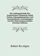 Die Anfangsgrunde Der Analytischen Geometrie Nebst Vielen Uebungsbeispielen Und Verschiedenen Anwendungen Auf Die Naturwissenschaften (German Edition), Robert Ro?ntgen 