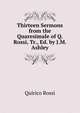 Thirteen Sermons from the Quaresimale of Q. Rossi, Tr., Ed. by J.M. Ashley, Quirico Rossi 