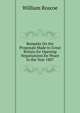 Remarks On the Proposals Made to Great Britain for Opening Negotiations for Peace in the Year 1807, William Roscoe 