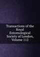 Transactions of the Royal Entomological Society of London, Volume 112, 