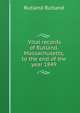 .Vital records of Rutland, Massachusetts, to the end of the year 1849, Rutland Rutland 
