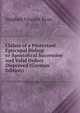 Claims of a Protestant Episcopal Bishop to Apostolical Succession and Valid Orders Disproved (German Edition), Stephen Vincent Ryan 