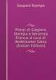 Rime: di Gaspara Stampa e Veronica Franco. A cura di Abdelkader Salza (Italian Edition), Gaspara Stampa 