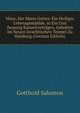 Mose, Der Mann Gottes: Ein Heiliges Lebensgemahlde. in Ein Und Zwanzig Kanzelvortragen, Gehalten Im Neuen Israelitischen Tempel Zu Hamburg (German Edition), Gotthold Salomon 