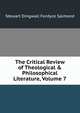 The Critical Review of Theological & Philosophical Literature, Volume 7, Stewart Dingwall Fordyce Salmond 