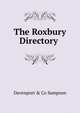 The Roxbury Directory ., Davenport &amp; Co Sampson 