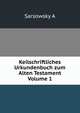 Keilschriftliches Urkundenbuch zum Alten Testament Volume 1, Sarsowsky A 
