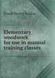Elementary woodwork for use in manual training classes, Frank Henry Seldon 