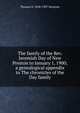 The family of the Rev. Jeremiah Day of New Preston to January 1, 1900; a genealogical appendix to The chronicles of the Day family, Thomas D. 1848-1907 Seymour 