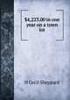$4,223.00 in one year on a town lot, H Cecil Sheppard 