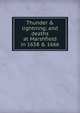 Thunder & lightning; and deaths at Marshfield in 1658 & 1666, 