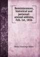 Reminiscences, historical and personal: annual address, Feb. 1st, 1856, Henry Hastings Sibley 