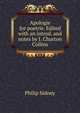 Apologie for poetrie. Edited with an introd. and notes by J. Churton Collins, Sidney Philip 