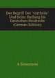 Der Begriff Des "vortheils" Und Seine Stellung Im Deutschen Strafrecht (German Edition), A Simonson 