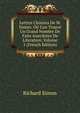 Lettres Choisies De M. Simon: O? L'on Trouve Un Grand Nombre De Faits Anecdotes De Literature, Volume 1 (French Edition), Richard Simon 