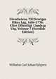 Forarbetena Till Sveriges Rikes Lag, 1686-1736: Efter Offentligt Uppdrag Utg, Volume 7 (Swedish Edition), Wilhelm Carl Johan Sjogren 