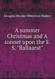 A summer Christmas and A sonnet upon the S.S. "Ballaarat", Sladen, Douglas Brooke Wheelton 